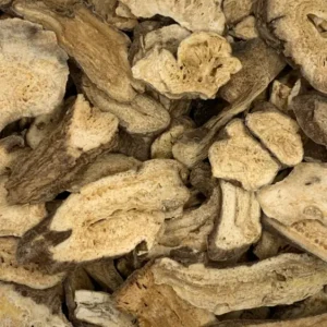 atractylodis macrocephala traditional chinese medicine bai zhu rhizome dry herb close-up