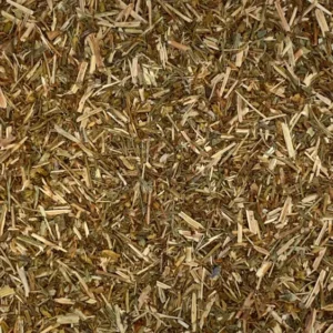 hypericum perforatum dry herb close-up