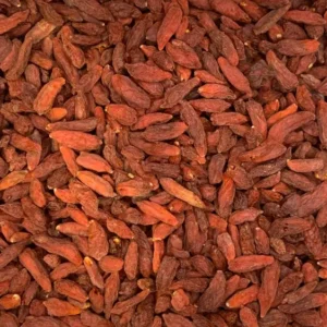 lycium barbarum goji berry dry herb close-up