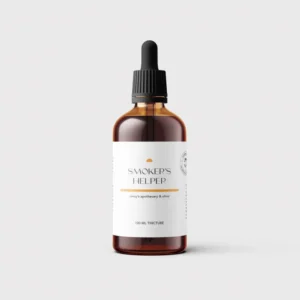 100mL amber bottle herbal smoker's helper cut cravings tincture blend by roncy's apothecary & clinic