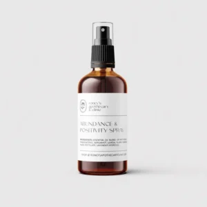 100mL amber mist spray bottle abundance and positivity spiritual ritual spray by roncy's apothecary & clinic