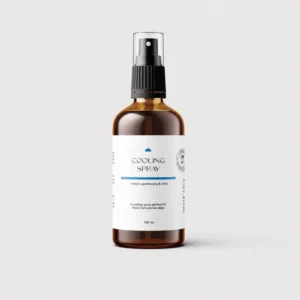 100mL amber mist spray bottle cooling spray for hot flashes by roncy's apothecary & clinic